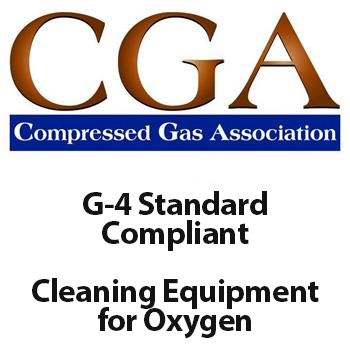 Cleaning equipment for oxygen G4 compliant